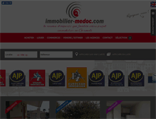 Tablet Screenshot of immobilier-medoc.com